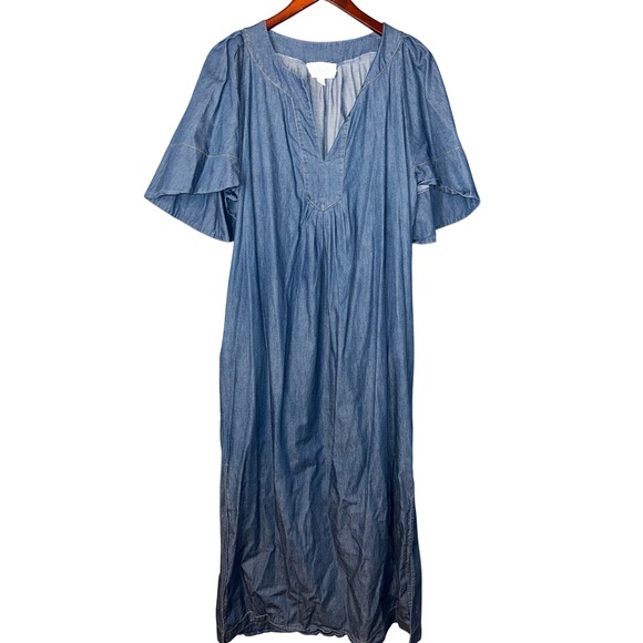 Pomander Place Dresses & Skirts - Pomander Place Blue Denim XL Maxi Dress